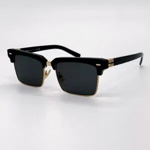 NEW MIU MIU MU10ZS 1AB5S0 WOMEN SUNGLASSES SMU 10Z 1AB5S0 BLACK EYEWEAR MU 10ZS Miu Miu | Accessories | New Miu Miu Muzs 1ab5s0 Women  main image 3
